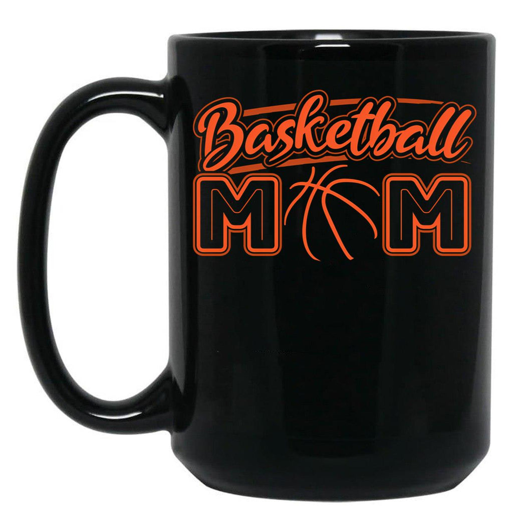 Basketball Mom Mothers Day Gift Ball Mom Black Coffee Mug, Gift Coffee Mug