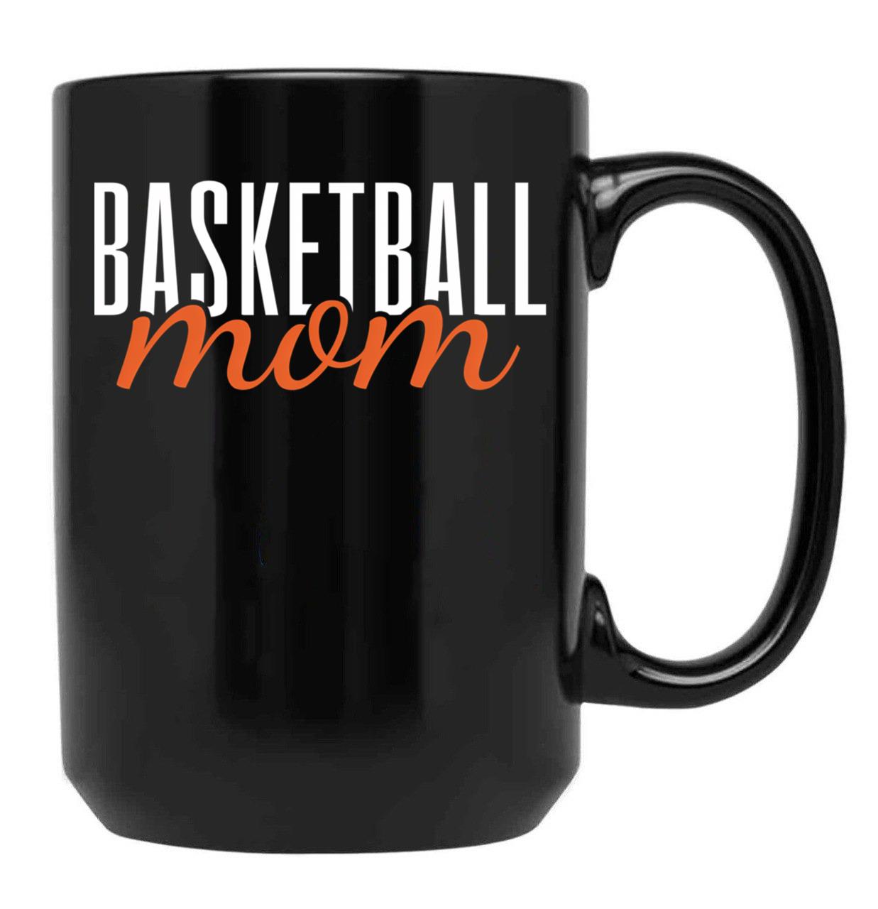 Basketball Mom (3) Black Coffee Mug, Gift Coffee Mug