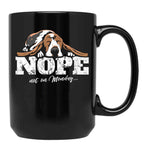 Basset Hound Gift Idea Black Coffee Mug, Gift Coffee Mug