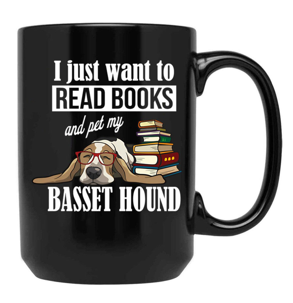 Basset Hound (3) Black Coffee Mug, Gift Coffee Mug