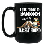 Basset Hound (3) Black Coffee Mug, Gift Coffee Mug