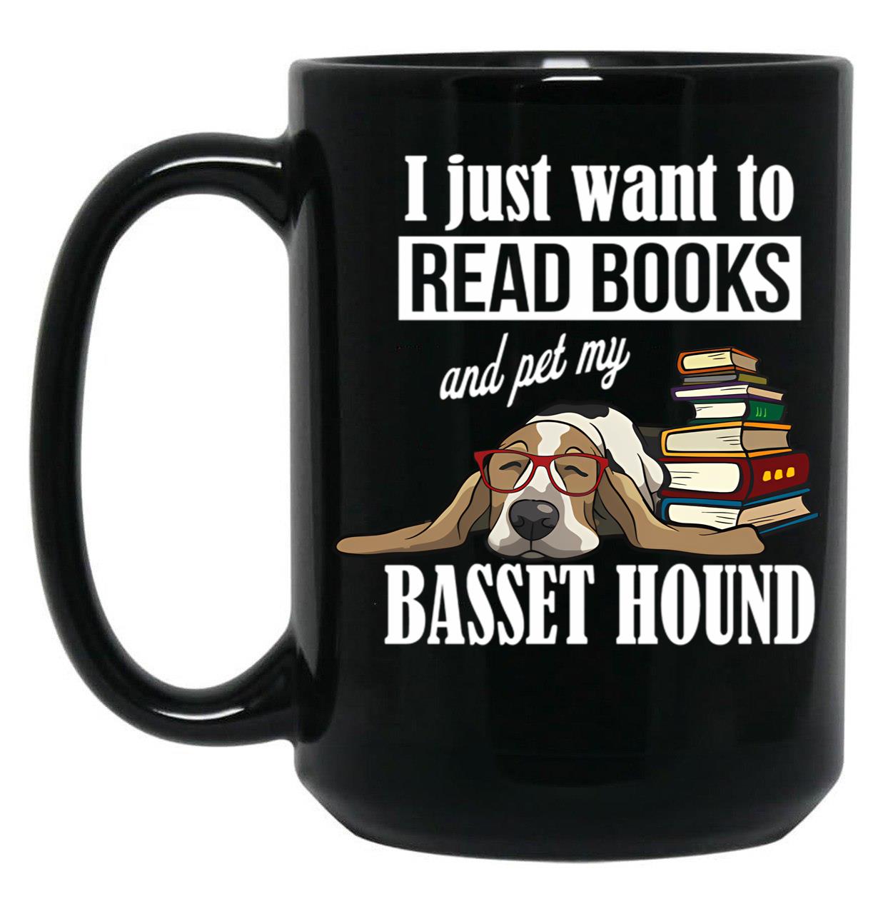 Basset Hound (3) Black Coffee Mug, Gift Coffee Mug