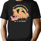 Be A Capybara T-Shirt for Men & Women, T-Shirts Graphic Tee - Black