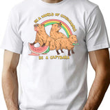 Be A Capybara T-Shirt for Men & Women, T-Shirts Graphic Tee - White