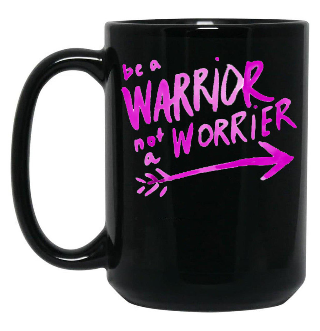 Be A Warrior Not A Worrier - Workout Gym - Empowering Life Quotes - Funny Women'S Workout Tee Running Shirts Funny Gym Shirts Yoga Shirt Coach0 Black Coffee Mug, Gift Coffee Mug