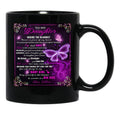 Be Brave And Stronger And Love Life Baby Girl Black Coffee Mug - Black