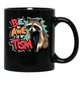 Be In Awe Of My Tism Raccoon Graffiti (7) Black Coffee Mug, Gift Coffee Mug - Black