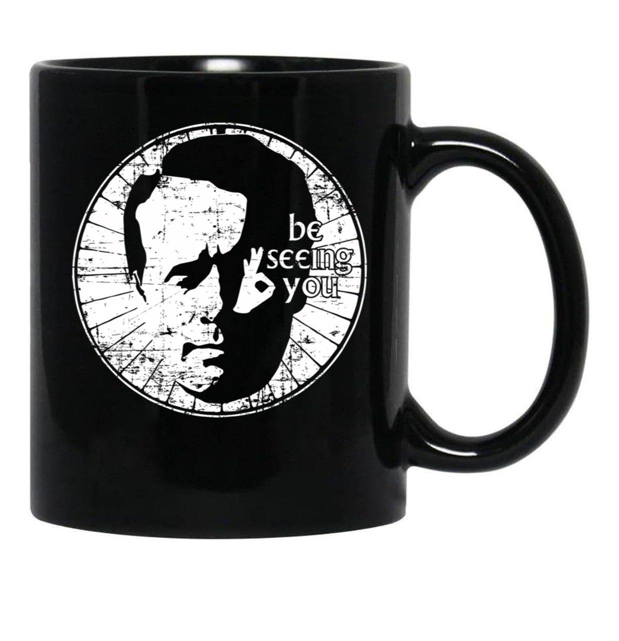 Be Seeing You Ii Black Coffee Mug, Gift Coffee Mug - Black