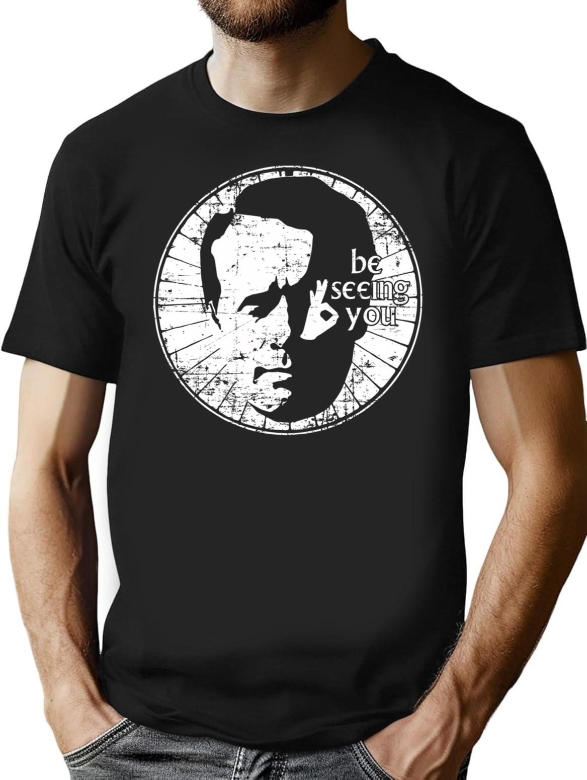 Be Seeing You Ii Premium Heavyweight Cotton T-Shirt - Black