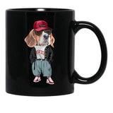 Beagle - Hip Hop Style Black Coffee Mug, Gift Coffee Mug - Black