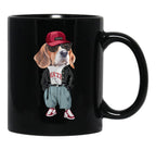 Beagle - Hip Hop Style Black Coffee Mug, Gift Coffee Mug - Black