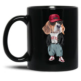 Beagle - Hip Hop Style Black Coffee Mug, Gift Coffee Mug - Black