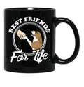 Beagle Lover Design Best Friends For Life Black Coffee Mug, Gift Coffee Mug - Black