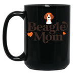 Beagle Mom White Black Coffee Mug, Gift Coffee Mug