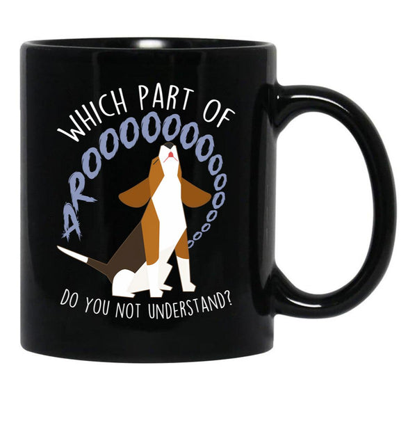Beagle Which Part Of Arooo Black Coffee Mug, Gift Coffee Mug - Black