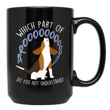 Beagle Which Part Of Arooo Black Coffee Mug, Gift Coffee Mug