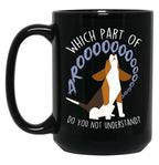 Beagle Which Part Of Arooo Black Coffee Mug, Gift Coffee Mug