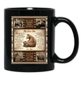 Bear Mom Bear Son Blanket Graduation Birthday Family Support Gift Wild Animal Design Black Coffee Mug - Black