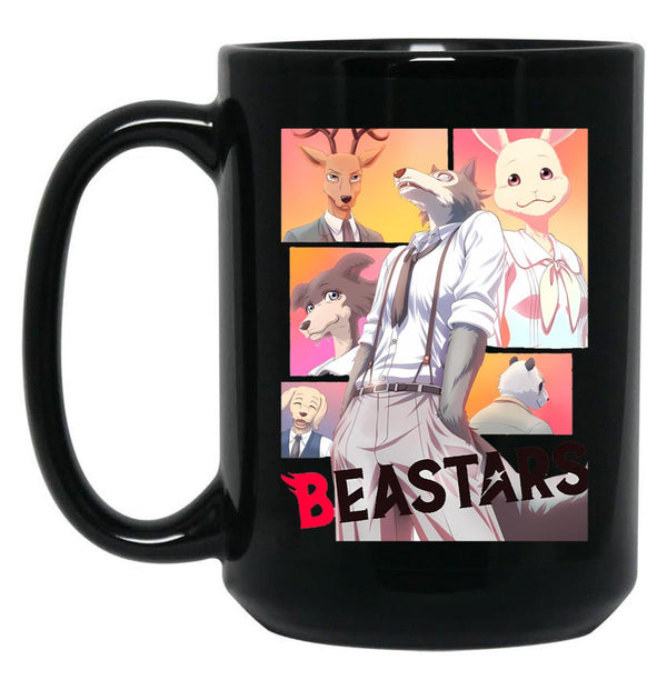 Beastars Family Black Coffee Mug, Gift Coffee Mug - Black