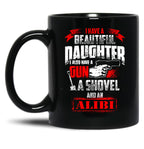 Beautiful Daughter And A Gun - Gun Owners Mug Black Coffee Mug