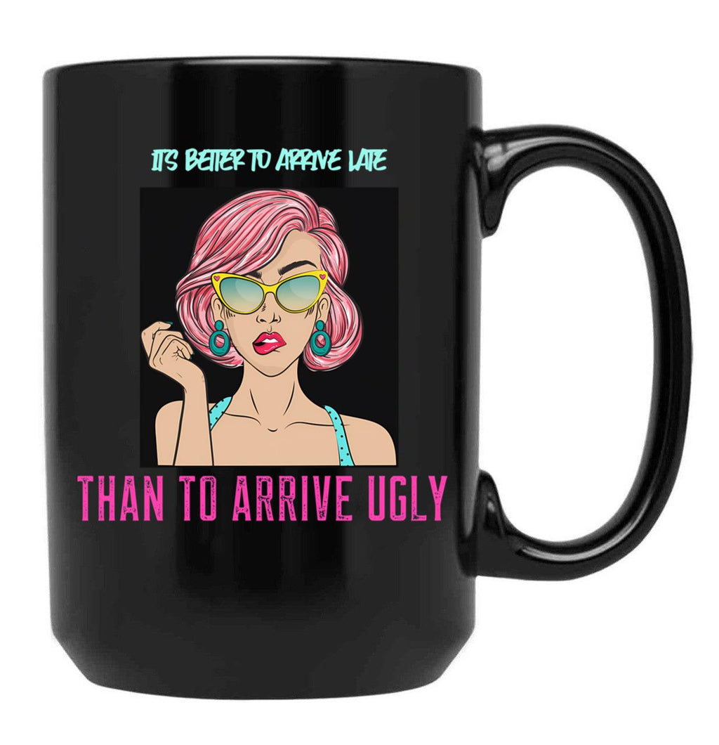 Beautiful Girl T-Shirt Funny T-Shirt Gift For Sister Gift For Girlfriend Makeup Black Coffee Mug, Gift Coffee Mug