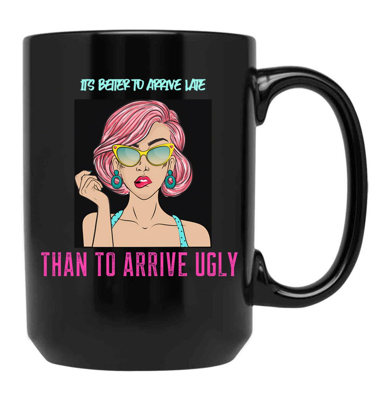Beautiful Girl T-Shirt Funny T-Shirt Gift For Sister Gift For Girlfriend Makeup Black Coffee Mug, Gift Coffee Mug