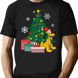 Beautiful Model Plut Around The Christmas Tree Awesome For Movie Fans T-Shirt for Men & Women, T-Shirts Graphic Tee - Black