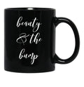 Beauty And The Bump Black Coffee Mug, Gift Coffee Mug - Black
