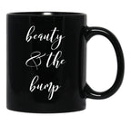 Beauty And The Bump Black Coffee Mug, Gift Coffee Mug - Black