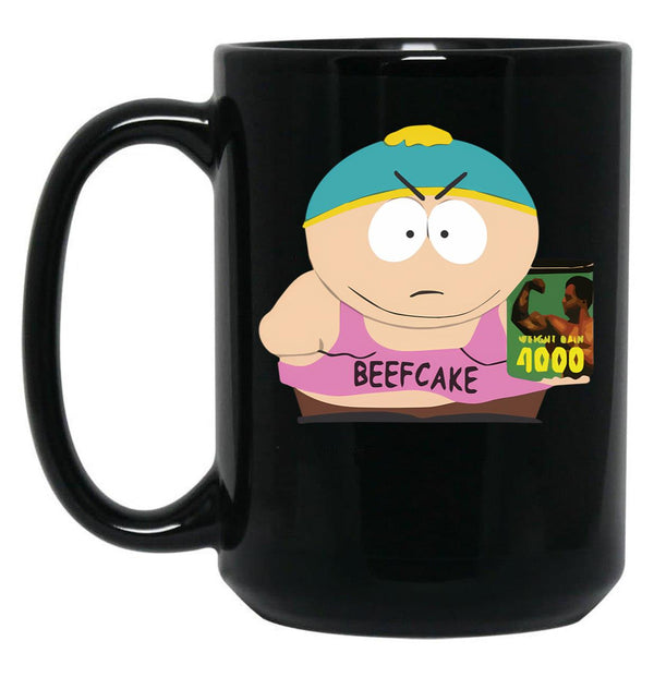 Beefcake 4000 Black Coffee Mug, Gift Coffee Mug - Black