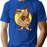 Beefsquatch Big Boy  Premium Heavyweight Cotton T-Shirt - Blue