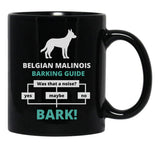 Belgian Malinois Barking Guide Black Coffee Mug, Gift Coffee Mug - Black