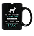 Belgian Malinois Barking Guide Black Coffee Mug, Gift Coffee Mug - Black