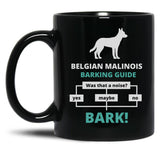 Belgian Malinois Barking Guide Black Coffee Mug, Gift Coffee Mug - Black