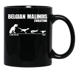 Belgian Malinois Evolution - Maligator Maliraptor Gift Black Coffee Mug, Gift Coffee Mug - Black