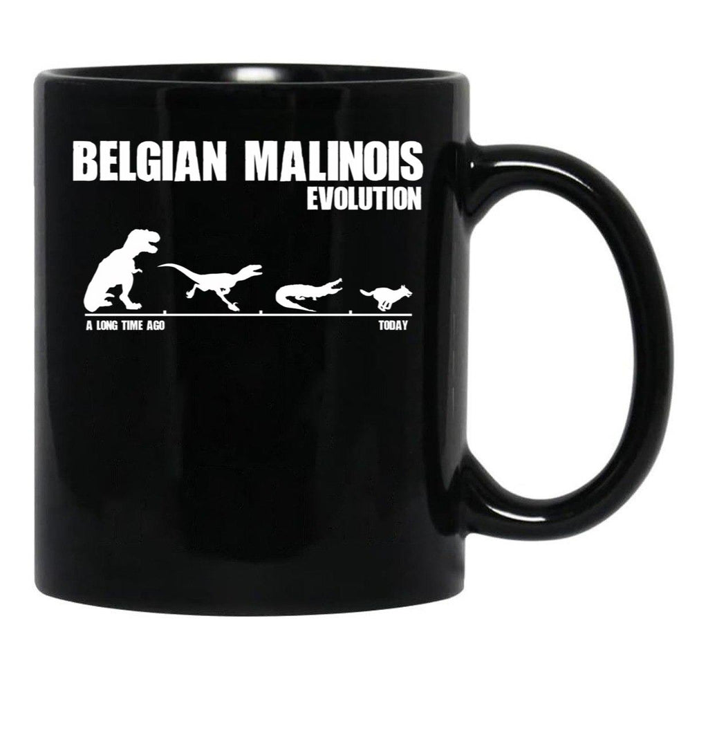 Belgian Malinois Evolution - Maligator Maliraptor Gift Black Coffee Mug, Gift Coffee Mug - Black