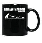 Belgian Malinois Evolution - Maligator Maliraptor Gift Black Coffee Mug, Gift Coffee Mug - Black