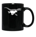 Belgian Malinois Velociraptor Maliraptor Running Shadow Dog Gift Black Coffee Mug, Gift Coffee Mug - Black