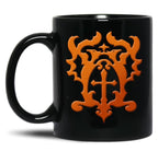 Belmont Family Crest Black Coffee Mug, Gift Coffee Mug