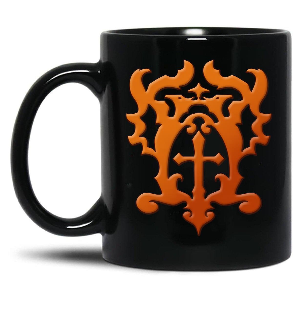 Belmont Family Crest Black Coffee Mug, Gift Coffee Mug