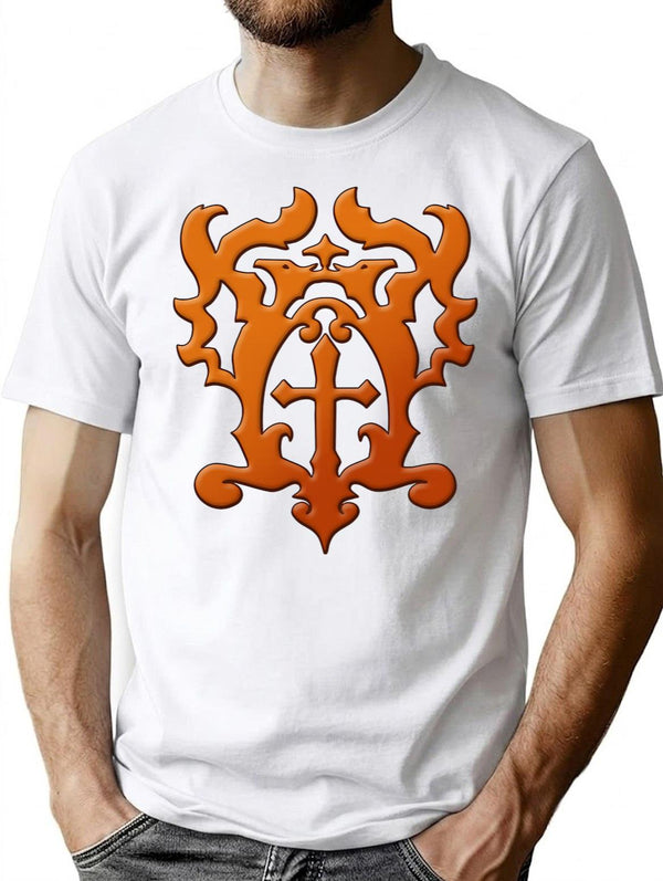 Belmont Family Crest Premium Heavyweight Cotton T-Shirt - White