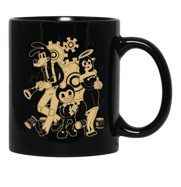 Bendy and The Ink Machine Essential Black Coffee Mug, Gift Coffee Mug - Black