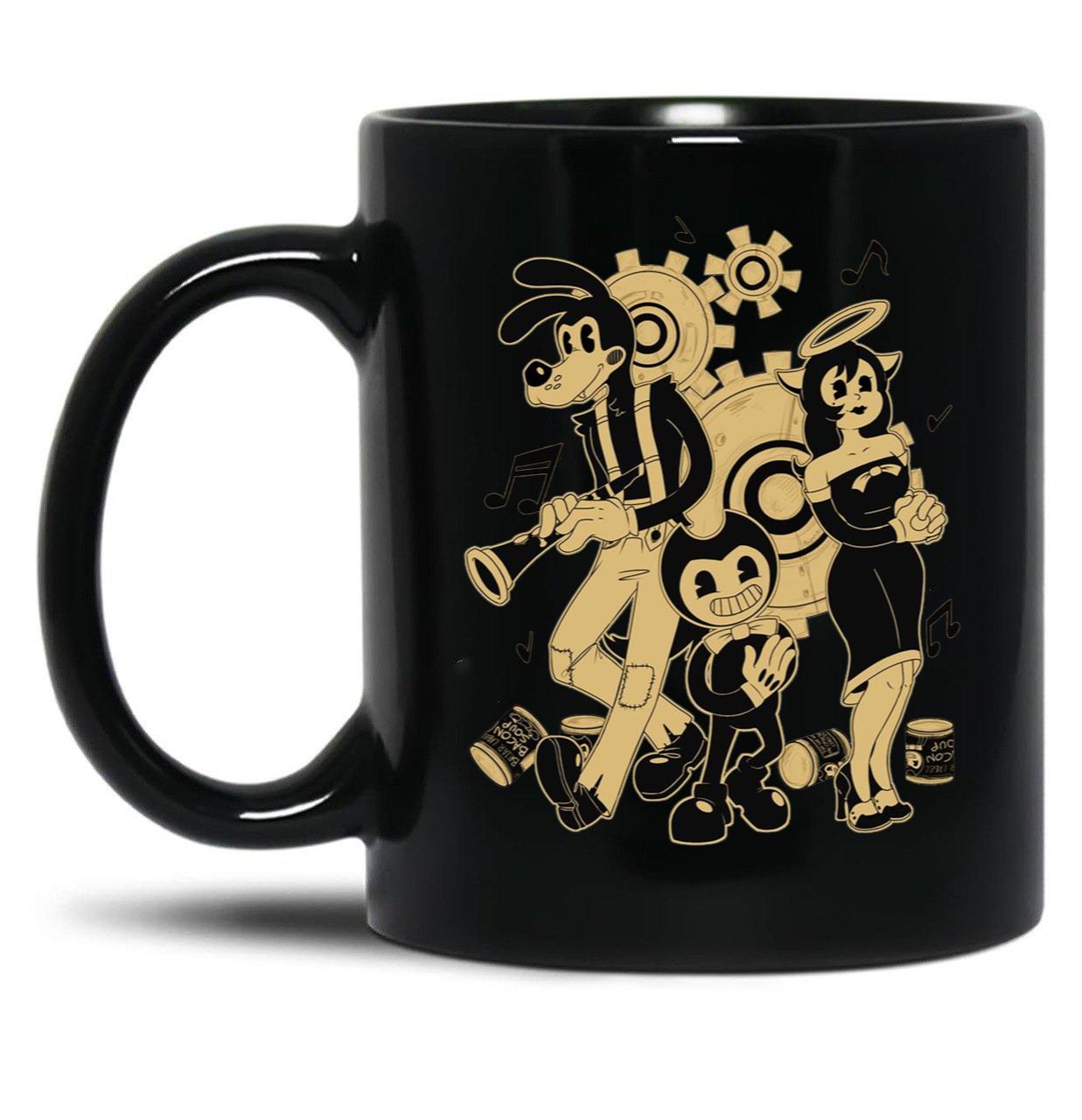 Bendy and The Ink Machine Essential Black Coffee Mug, Gift Coffee Mug