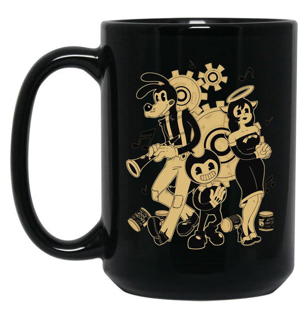 Bendy and The Ink Machine Essential Black Coffee Mug, Gift Coffee Mug - Black