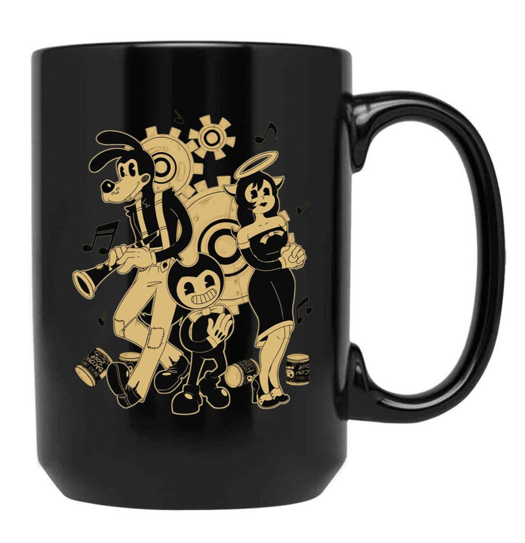 Bendy and The Ink Machine Essential Black Coffee Mug, Gift Coffee Mug