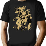 Bendy and The Ink Machine Essential  Premium Heavyweight Cotton T-Shirt - Black