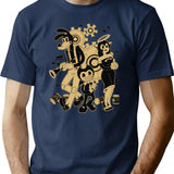 Bendy and The Ink Machine Essential  Premium Heavyweight Cotton T-Shirt - Navy