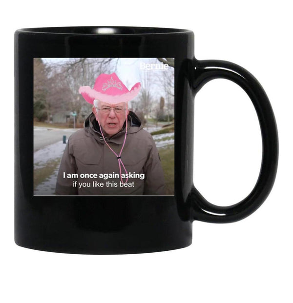 Bernie Chappell Roan Hot to Go Meme Black Coffee Mug, Gift Coffee Mug - Black