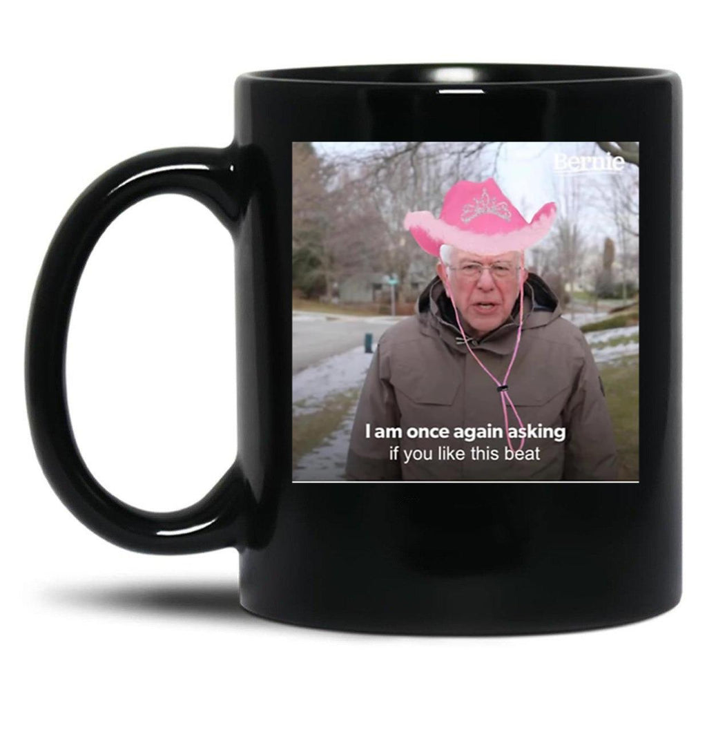 Bernie Chappell Roan Hot to Go Meme Black Coffee Mug, Gift Coffee Mug