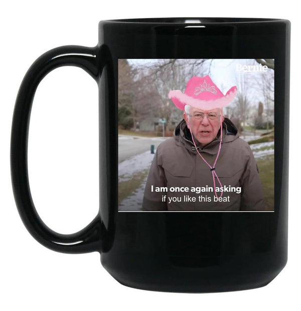 Bernie Chappell Roan Hot to Go Meme Black Coffee Mug, Gift Coffee Mug - Black